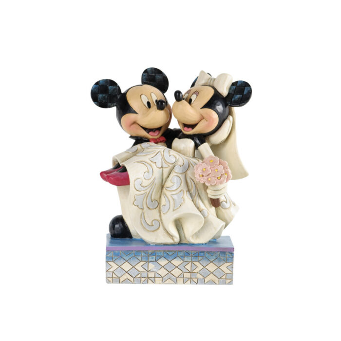 Disney Traditions Mickey’ and Minnie Wedding Figurine 6.6in H - Chic Decora