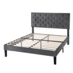 Divino Upholstered Platform Bed - Chic Decora