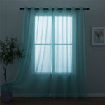 Diyon Polyester Sheer Curtain Pair (Set of 2) - Chic Decora