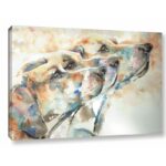 Dogs Painting on Canvas - Chic Decora