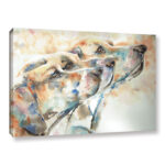 Dogs Painting on Canvas - Chic Decora