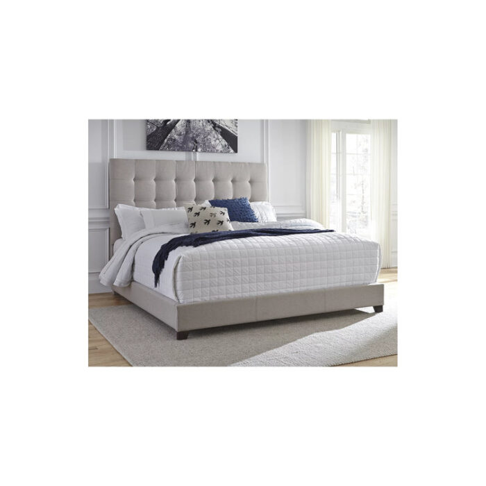 Dolante King Tufted Upholstered Low Profile Standard Bed - Chic Decora