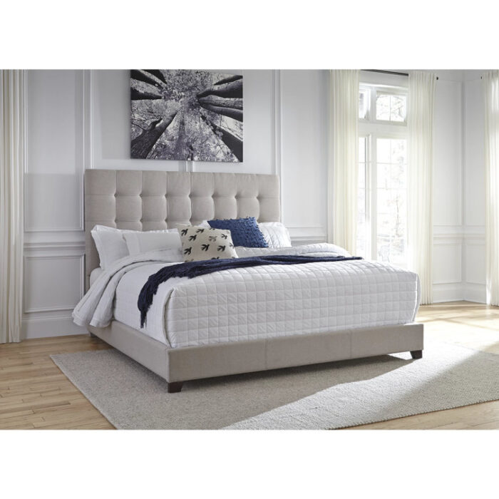 Dolante King Tufted Upholstered Low Profile Standard Bed - Chic Decora