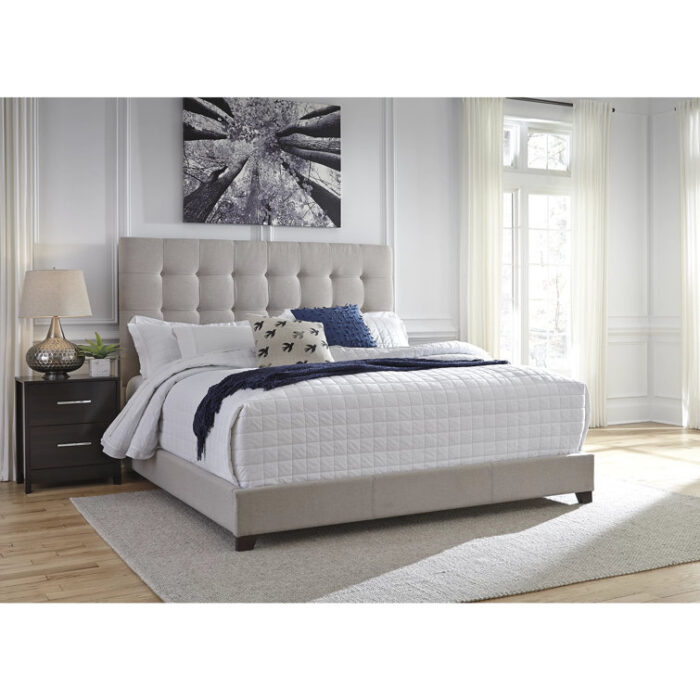 Dolante King Tufted Upholstered Low Profile Standard Bed - Chic Decora