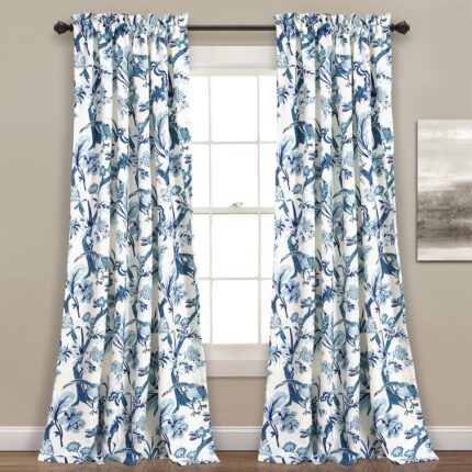 Zuri Polyester Room Darkening Curtain Pair (Set of 2) - Chic Decora