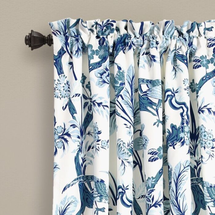 Dolores Polyester Room Darkening Curtain Pair (Set of 2) - Chic Decora