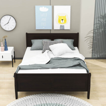 Yeudiel Upholstered Platform Bed - Chic Decora