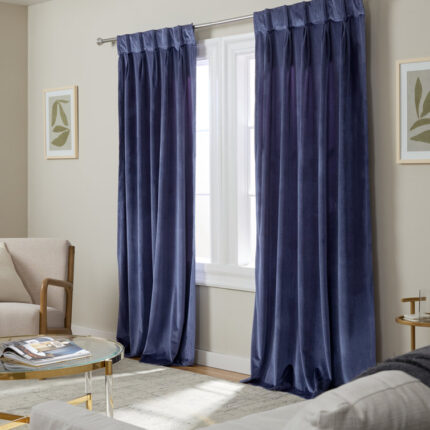 Donna Polyester Room Darkening Curtain Pair (Set of 2) - Chic Decora