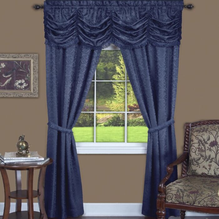 Dorchester Polyester Room Darkening Curtain Pair (Set of 2) - Chic Decora