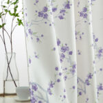 Dorcia Floral Light Dimming Rod Pocket Window Curtain Panels Set for Bedroom (Set of 2) - Chic Decora