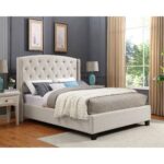 Raceland Upholstered Wingback Bed - Chic Decora