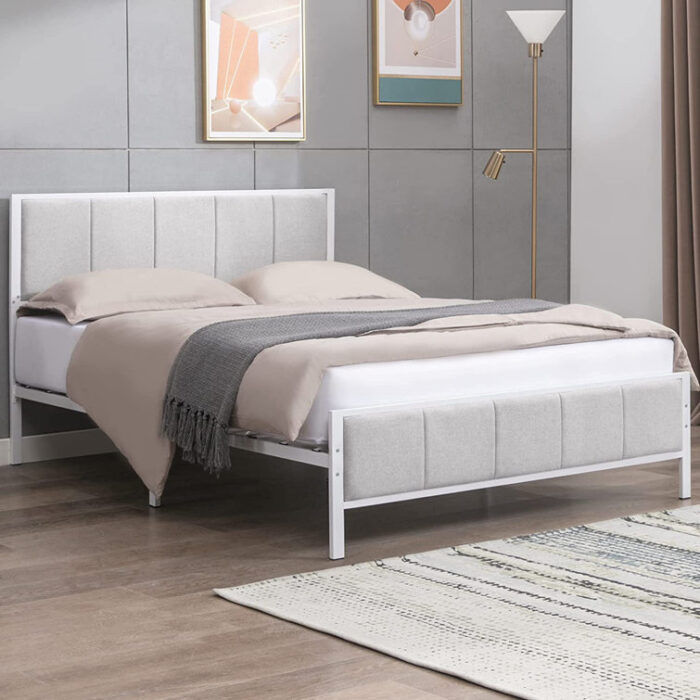 Dragomir Metal Platform Bed - Chic Decora