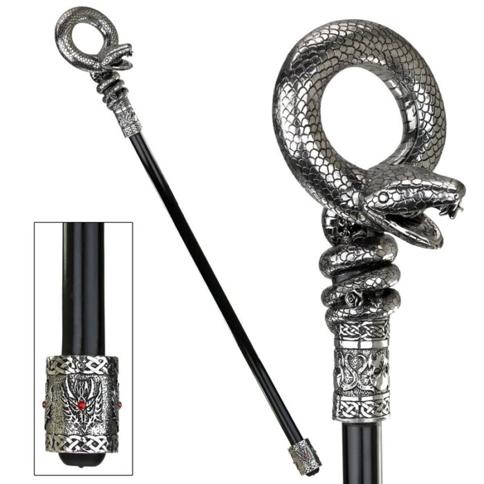 Dragonsthorne Snake Decorative Walking Stick - Chic Decora