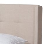 Drury Upholstered Wingback Bed - Chic Decora