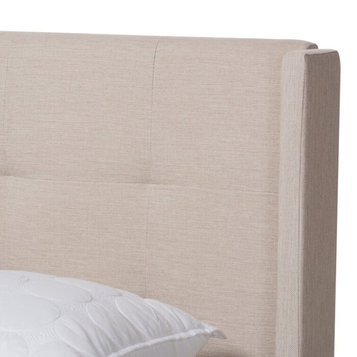 Drury Upholstered Wingback Bed - Chic Decora