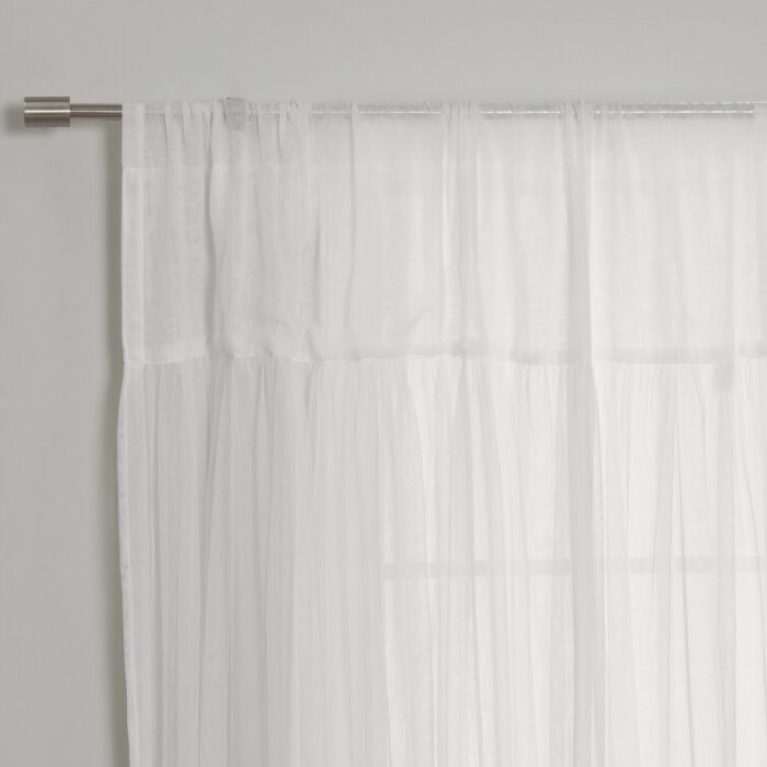 Duluth Polyester Sheer Curtain Pair (Set of 2) - Chic Decora