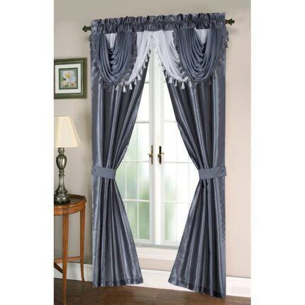 Polyester Semi Sheer Curtain Pair (Set of 2) - Chic Decora