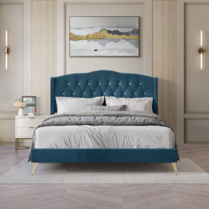 Vanburen Upholstered Bed - Chic Decora