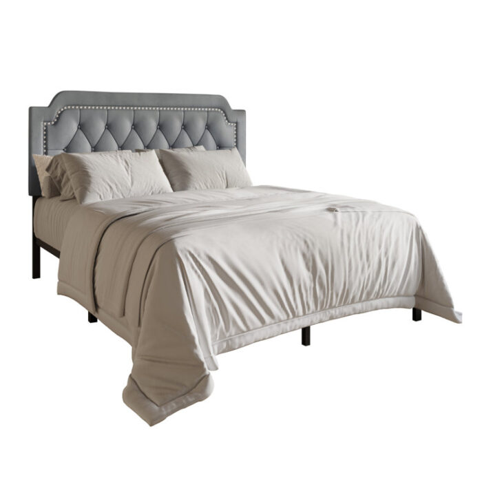 Dwayna Upholstered Panel Bed - Chic Decora