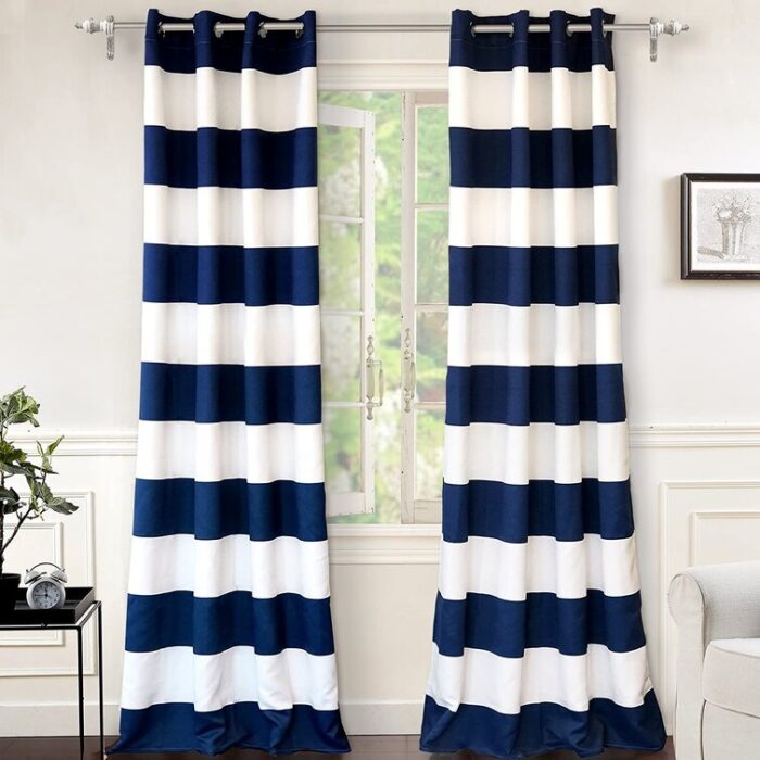 Eastcote Polyester Room Darkening Curtain Pair (Set of 2) - Chic Decora