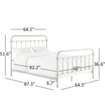 Eberhart Metal Slat Bed - Chic Decora