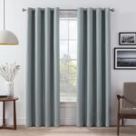 Eclipse Wyckoff Blackout Thermaweave, Grommet Window Curtain Panel Pair (Set of 2) - Chic Decora