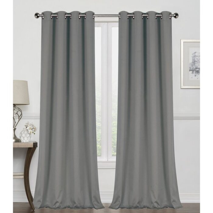 Edmondson Polyester Curtain Pair (Set of 2) - Chic Decora