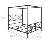 Edmont Metal Canopy Bed - Chic Decora