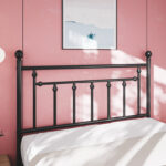 Edsall Metal Bed with Headboard and Footboard No Boxspring Needed - Chic Decora