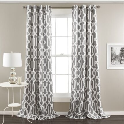 Ashat Polyester Sheer Curtain Pair (Set of 2) - Chic Decora