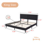 Ekamdeep Upholstered Platform Bed - Chic Decora