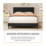 Ekamdeep Upholstered Platform Bed - Chic Decora