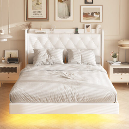 Callium Metal Platform Bed - Chic Decora