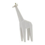 Elegant White Resin 16-inch Andora Giraffe Statuary Perfect for Inspire Home Elegance - Chic Decora