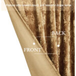 Eleuthera Velvet Room Darkening Curtain Pair (Set of 2) - Chic Decora