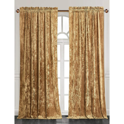 Multi Circles Polyester Room Darkening Curtain Pair (Set of 2) - Chic Decora