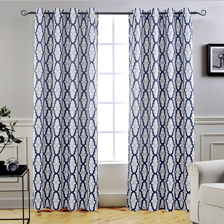 Nicole Miller Belfry Sheer Rod Pocket Top Curtain Panel (Set of 2) - Chic Decora