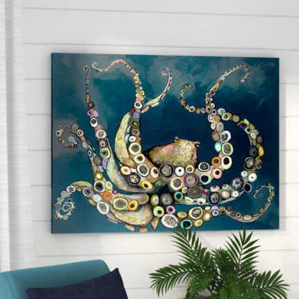 Eli ” Octopus In The Deep Blue Sea ” by Eli Halpin - Chic Decora