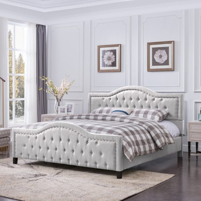 Elifnaz Upholstered Bed - Chic Decora