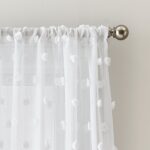 Ella Polyester Sheer Curtain Pair (Set of 2) - Chic Decora