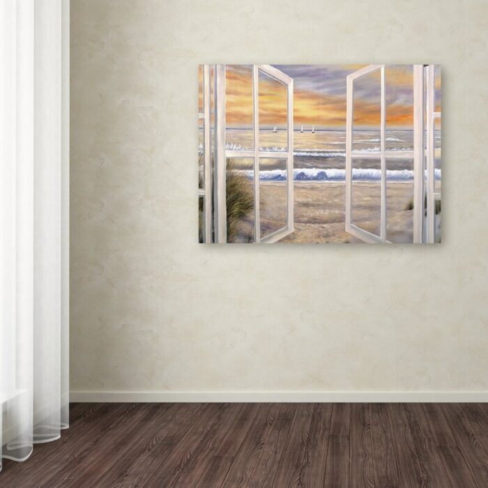 Elongated Window Painting Print on Canvas - Chic Decora