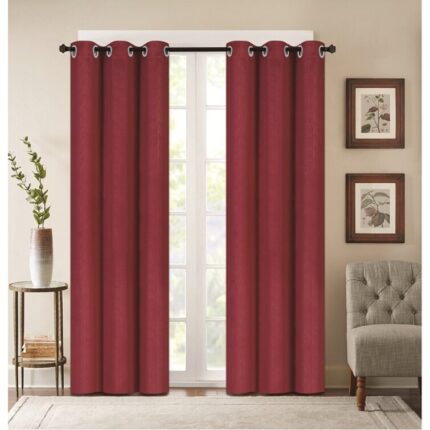 Givonni Gold Wave 42 Width Curtain Panel Pair (Set of 2) - Chic Decora