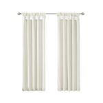 Emilia Twist Tab Lined Window Curtain Panel (Set of 2) - Chic Decora