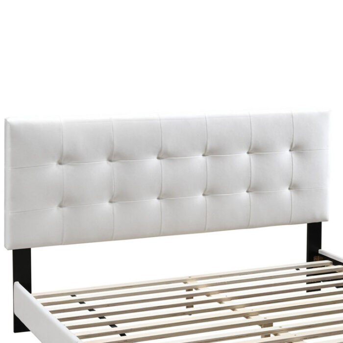 Eminence Vegan Leather Platform Bed - Chic Decora