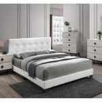 Eminence Vegan Leather Platform Bed - Chic Decora