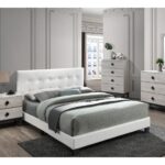 Eminence Vegan Leather Platform Bed - Chic Decora