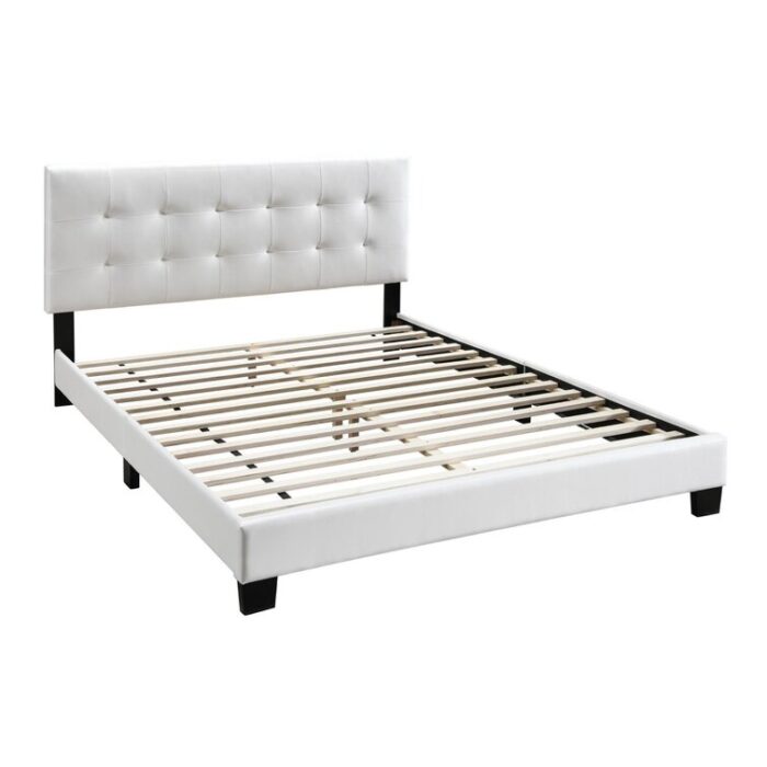 Eminence Vegan Leather Platform Bed - Chic Decora