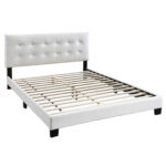 Eminence Vegan Leather Platform Bed - Chic Decora