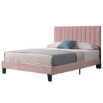 Emonie Upholstered Slat Bed - Chic Decora