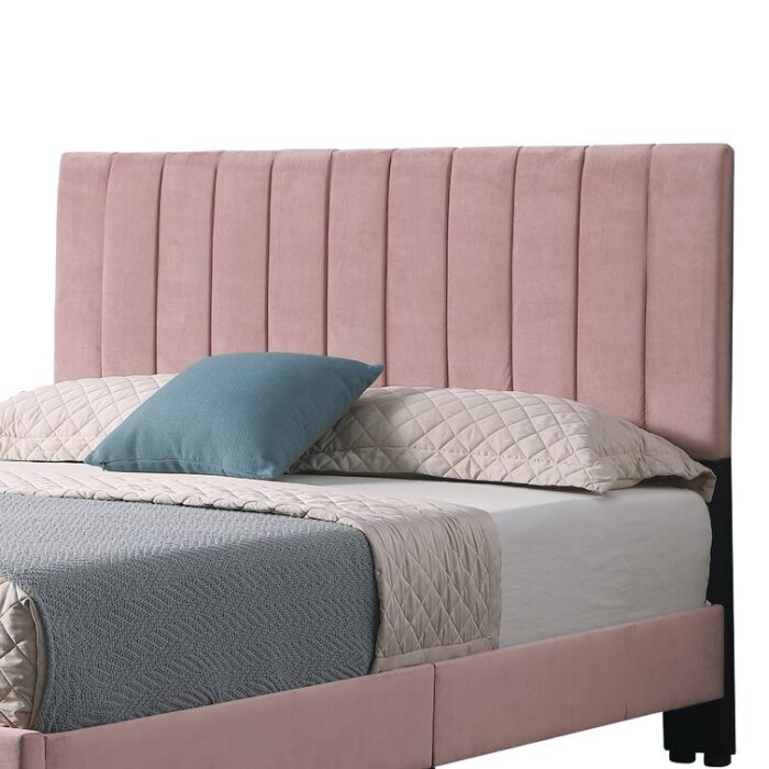 Emonie Upholstered Slat Bed - Chic Decora